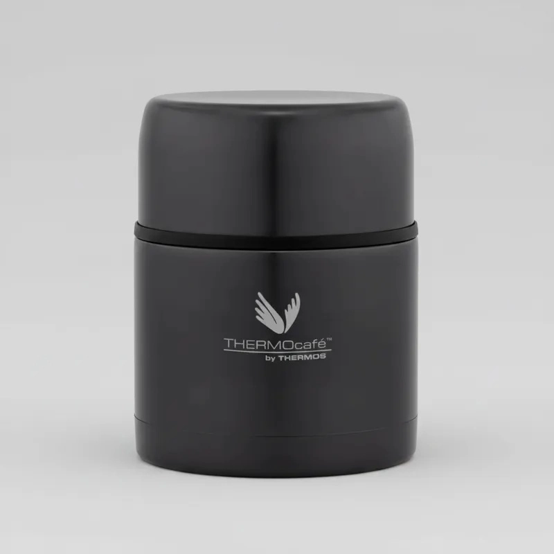 TERMO THERMOS COMIDA THERMOCAFE  500 ML NEGRO - 3