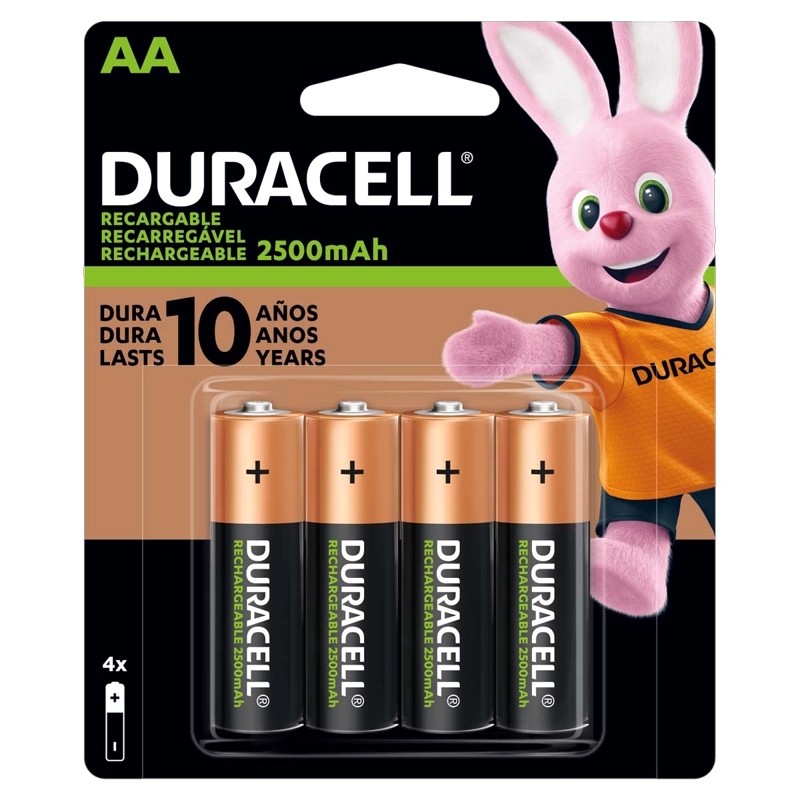 PACK CARGADOR DURACELL +4 PILAS AA +4 PILAS AAA RECARGABLES - 3