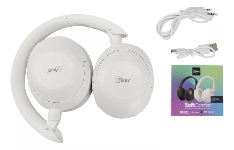 MLAB AUDIFONO BLUETOOTH TIPO C SOFT COMFORT BLANCO - 3