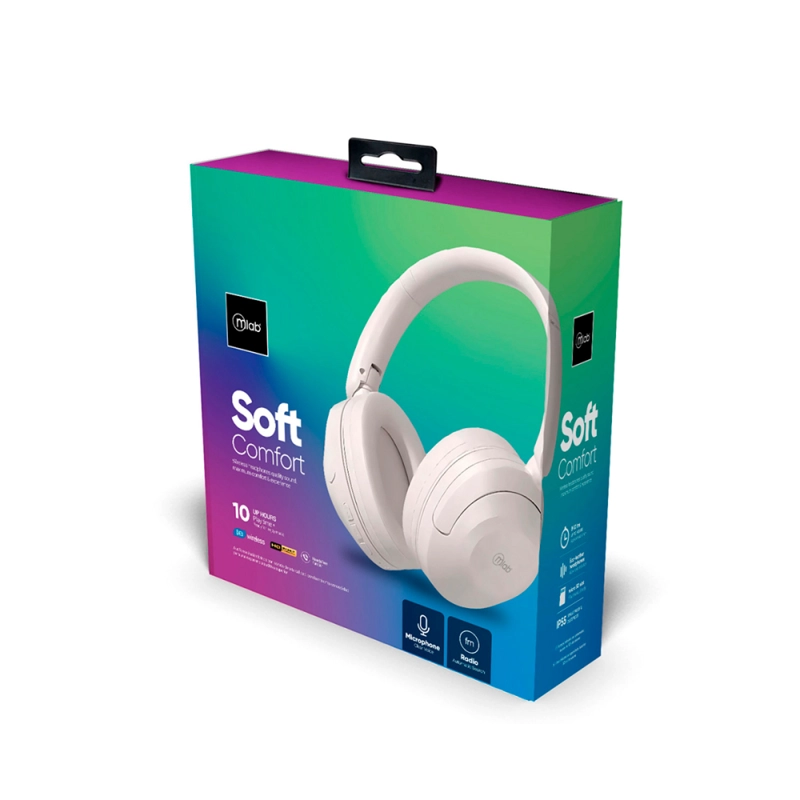 MLAB AUDIFONO BLUETOOTH TIPO C SOFT COMFORT BLANCO - 5