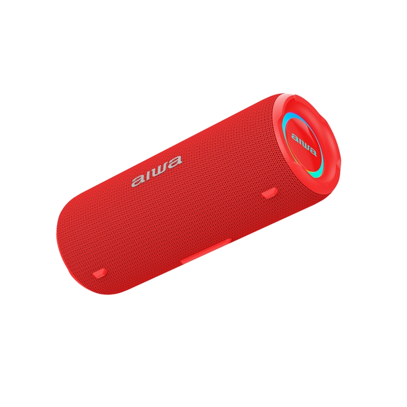 PARLANTE PORTATIL BLUETOOTH 15W AIWA IMPERMEABLE TWS ROJO - 3