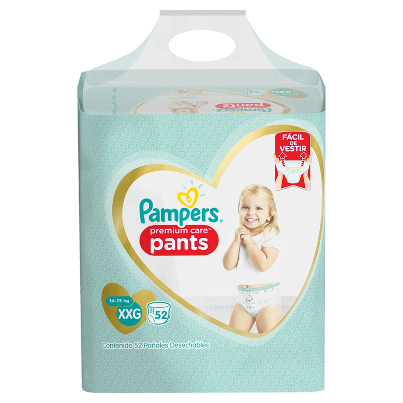 PAMPERS PAÑAL PANTS PREMIUM CARE XXG X 52 UND - 1