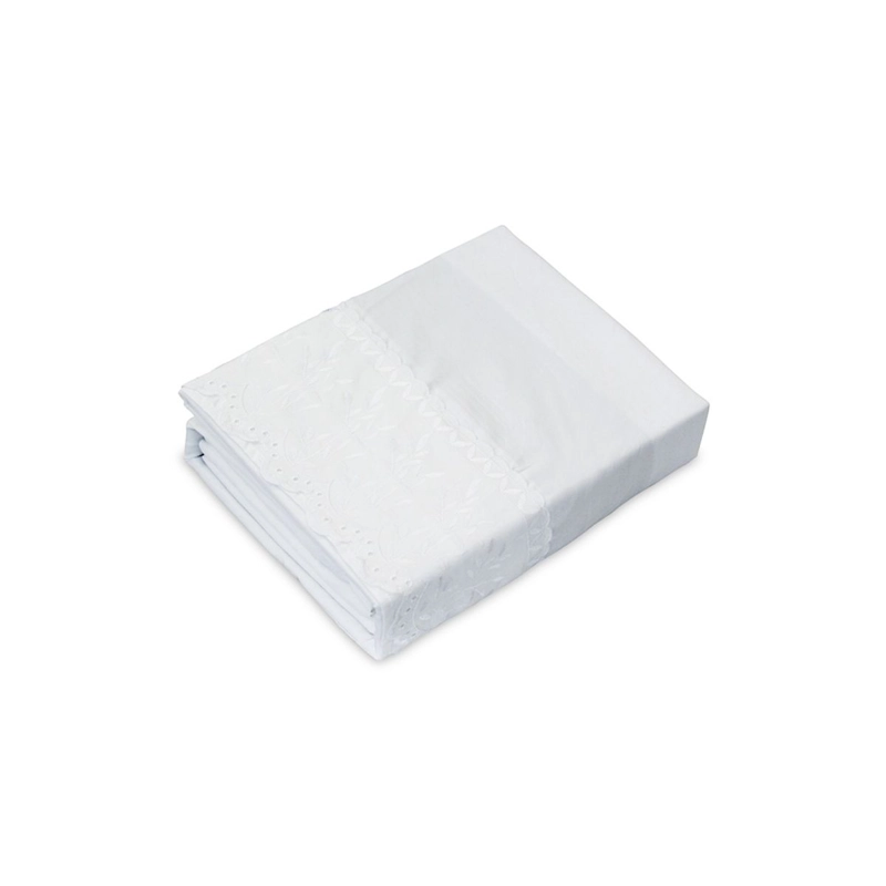 SABANAS ANDES BRODERIE MICROFIBRA 1.5 PLAZAS BLANCO - 3