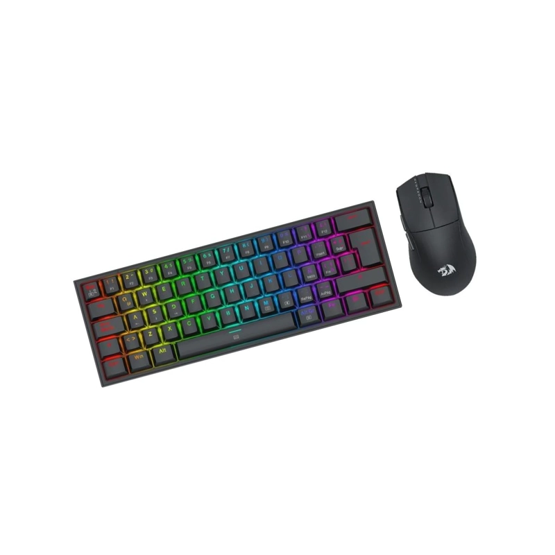 PACK GAMER REDRAGON TECLADO Y MOUSE K617RGB SP+M724 NEGRO - 1