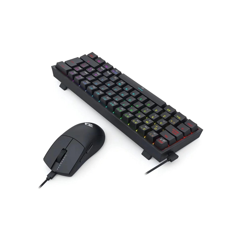 PACK GAMER REDRAGON TECLADO Y MOUSE K617RGB SP+M724 NEGRO - 4