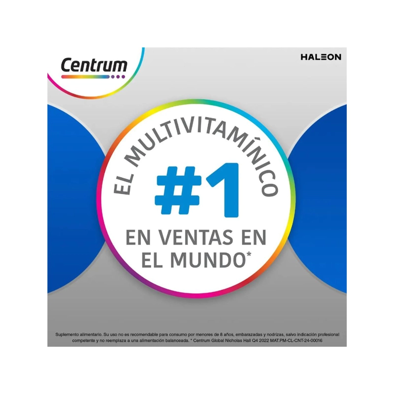 MULTIVITAMINICO CENTRUM SILVER HOMBRE 60 TABLETAS - 4