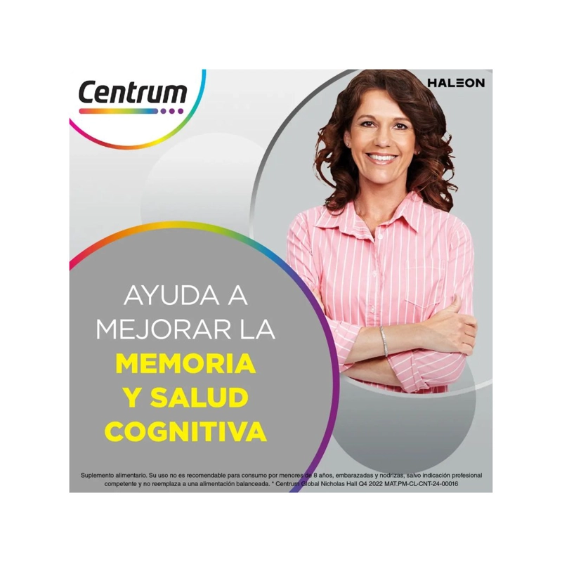 MULTIVITAMINICO CENTRUM SILVER MUJER 60 TABLETAS - 2