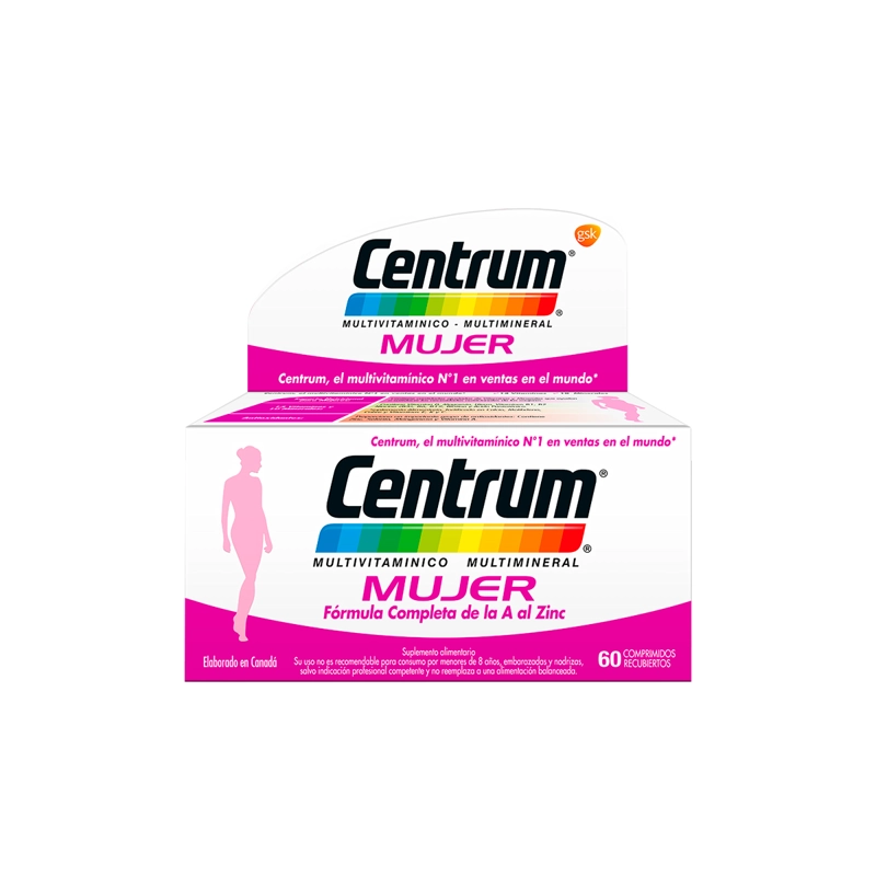 MULTIVITAMINICO CENTRUM MUJER 60 COMPRIMIDOS - 1