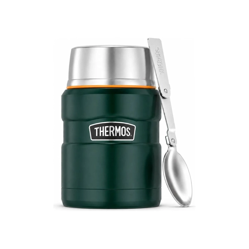 TERMO DE THERMOS COMIDA KING 470ML ACERO INOXIDABLE GREEN - 1