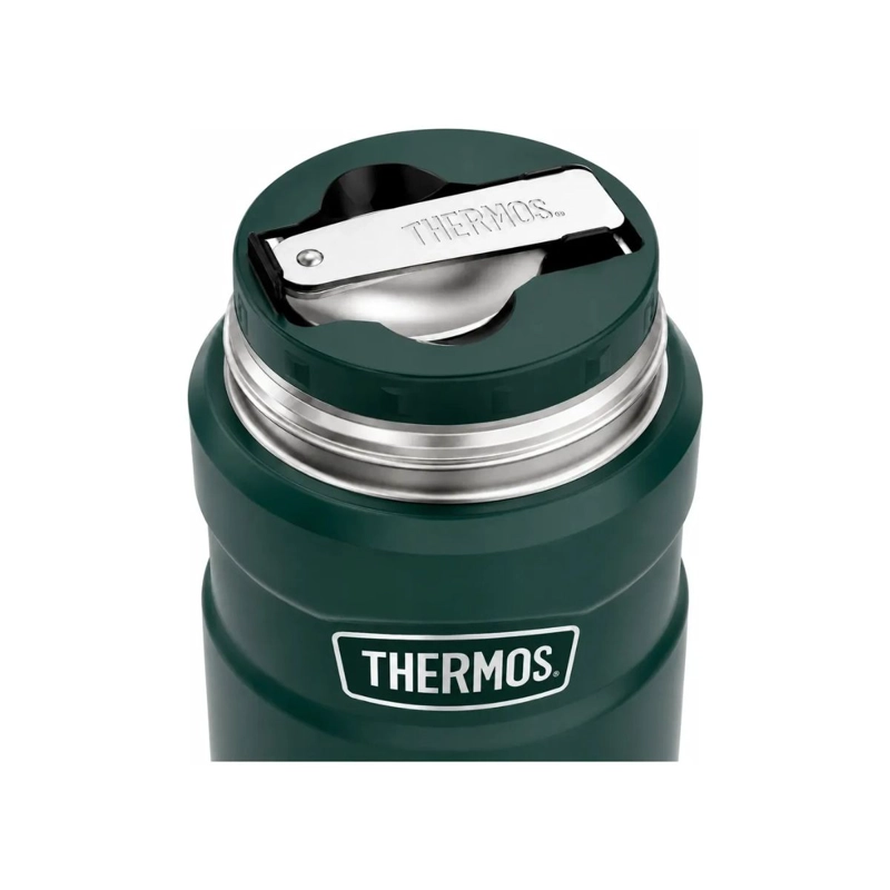 TERMO DE THERMOS COMIDA KING 470ML ACERO INOXIDABLE GREEN - 6