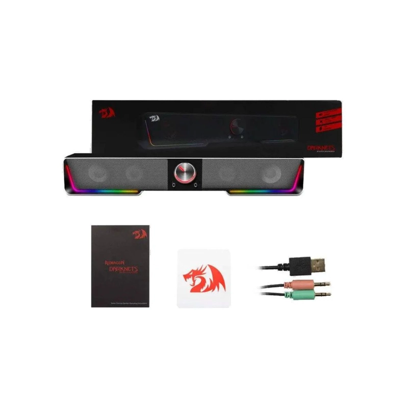 BARRA DE SONIDO REDRAGON GS570 DARKNETS RGB BLUETOOTH/3.5MM - 5