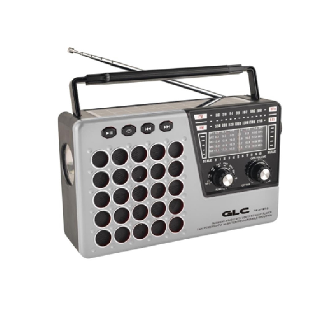 RADIO LINTERNA - BT-USB-SOLAR RECARGABLE - 1