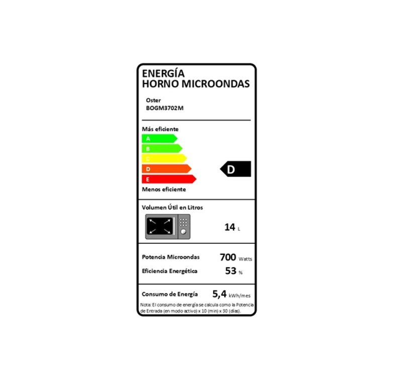 MICROONDAS OSTER ESPEJADO 20LT - 3