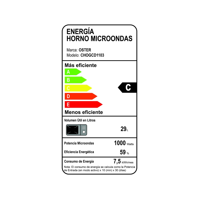 MICROONDAS OSTER DIGITAL 30LT - 3