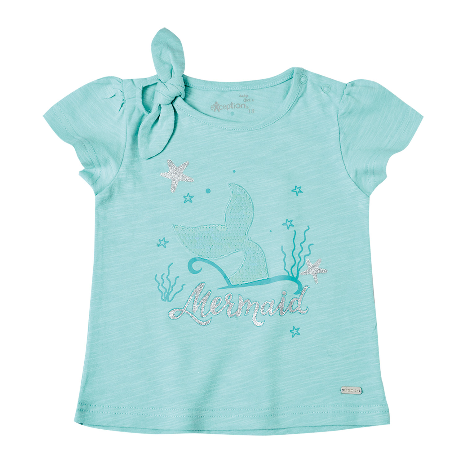 POLERA MANGA CORTA ALGODÓN NIÑA EXCEPTION BEBÉ CON ESTAMPADO - 1