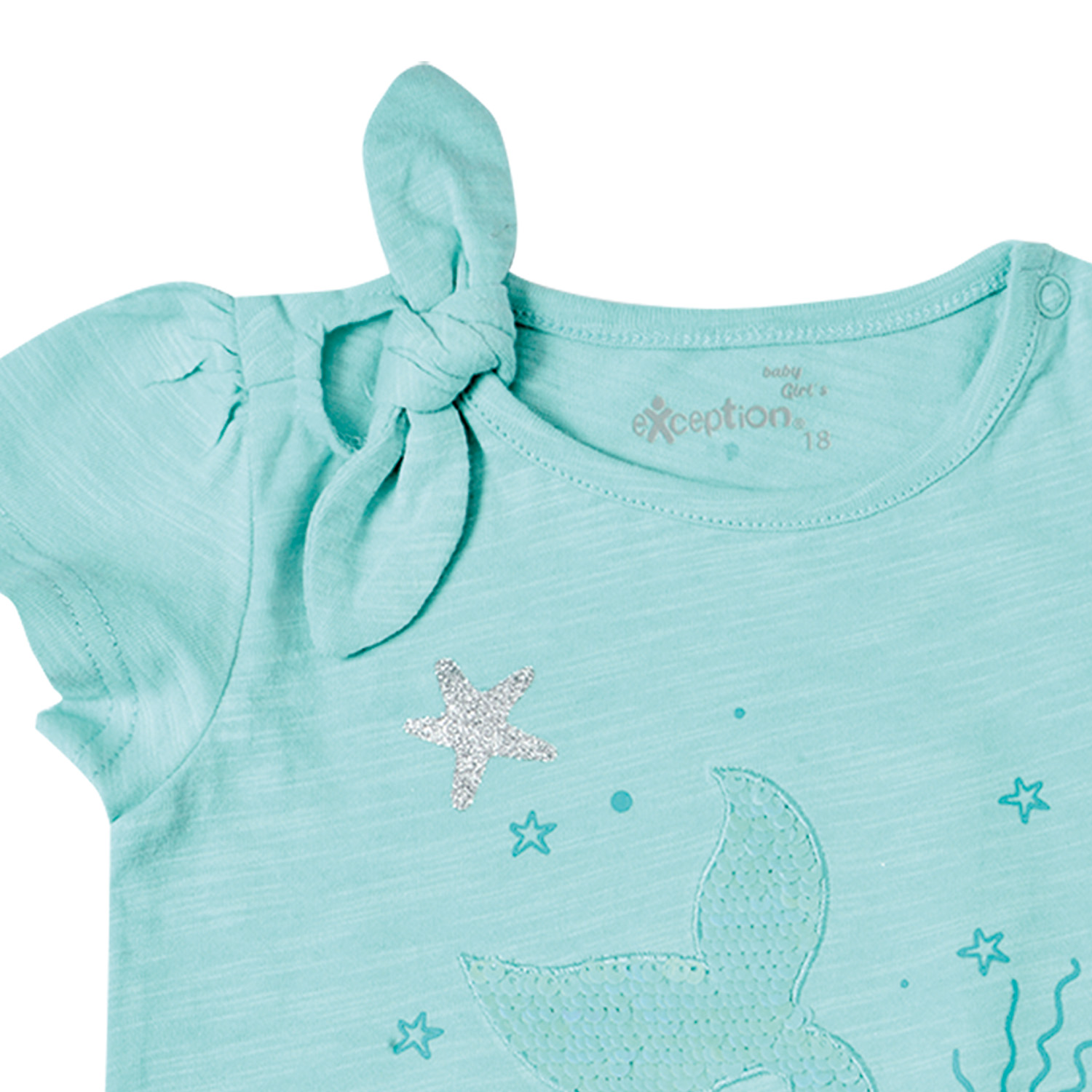 POLERA MANGA CORTA ALGODÓN NIÑA EXCEPTION BEBÉ CON ESTAMPADO - 2