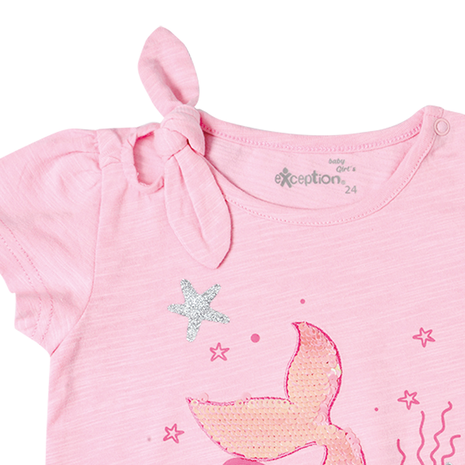 POLERA MANGA CORTA ALGODÓN NIÑA EXCEPTION BEBÉ CON ESTAMPADO - 2
