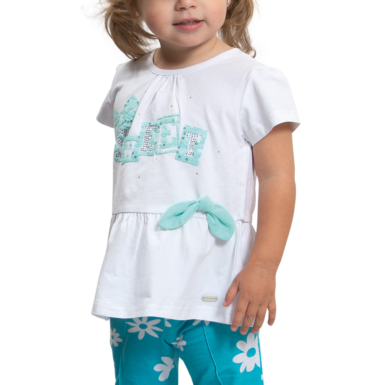 POLERA MANGA CORTA NIÑA EXCEPTION BEBÉ ALGODÓN - 1