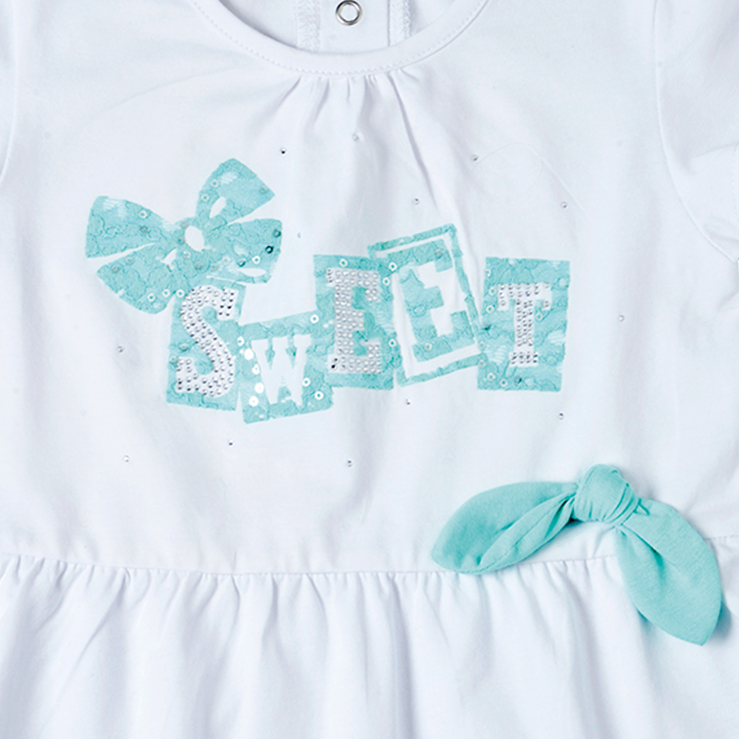 POLERA MANGA CORTA NIÑA EXCEPTION BEBÉ ALGODÓN - 3