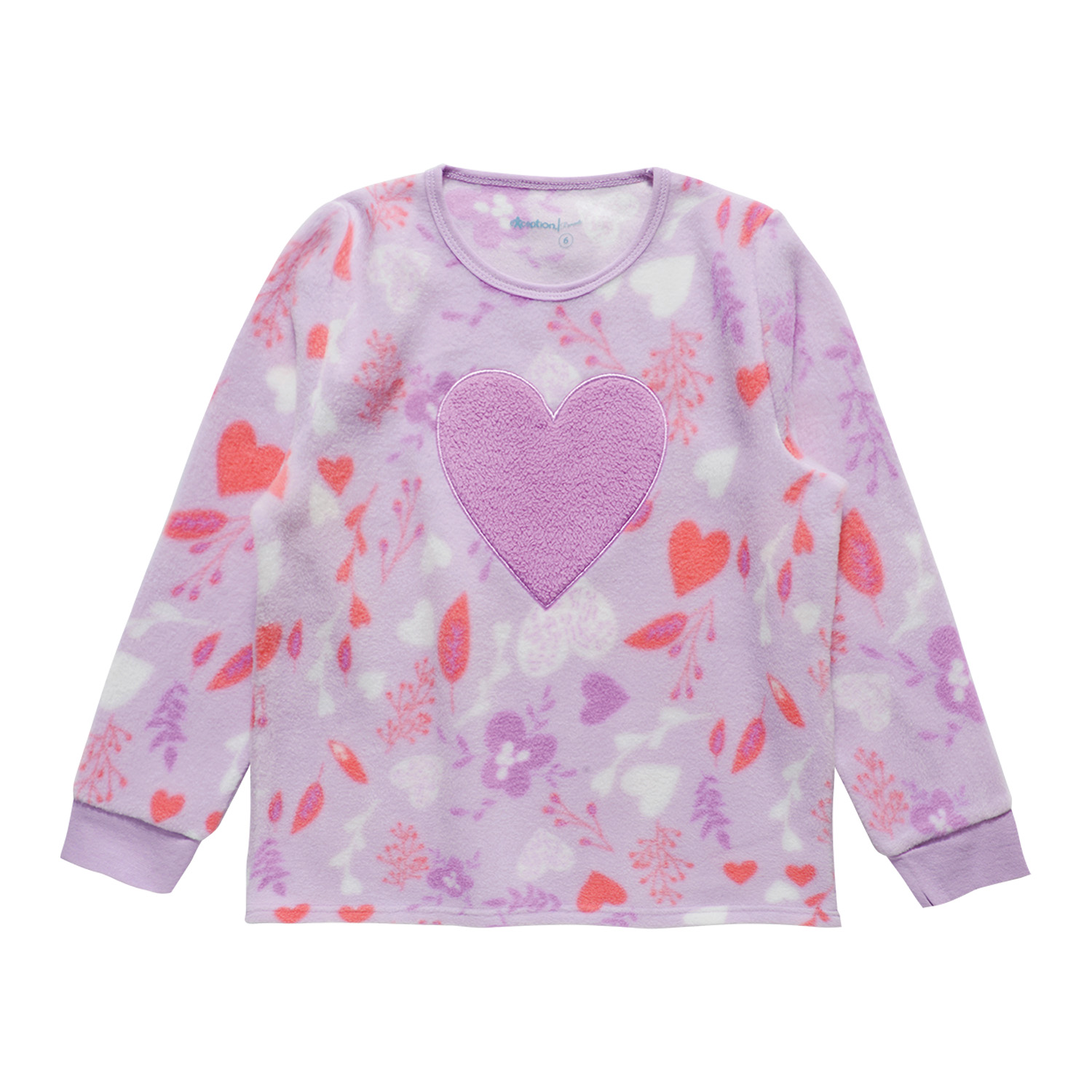PIJAMA POLAR NIÑA MANGA LARGA CON ESTAMPADO - 2