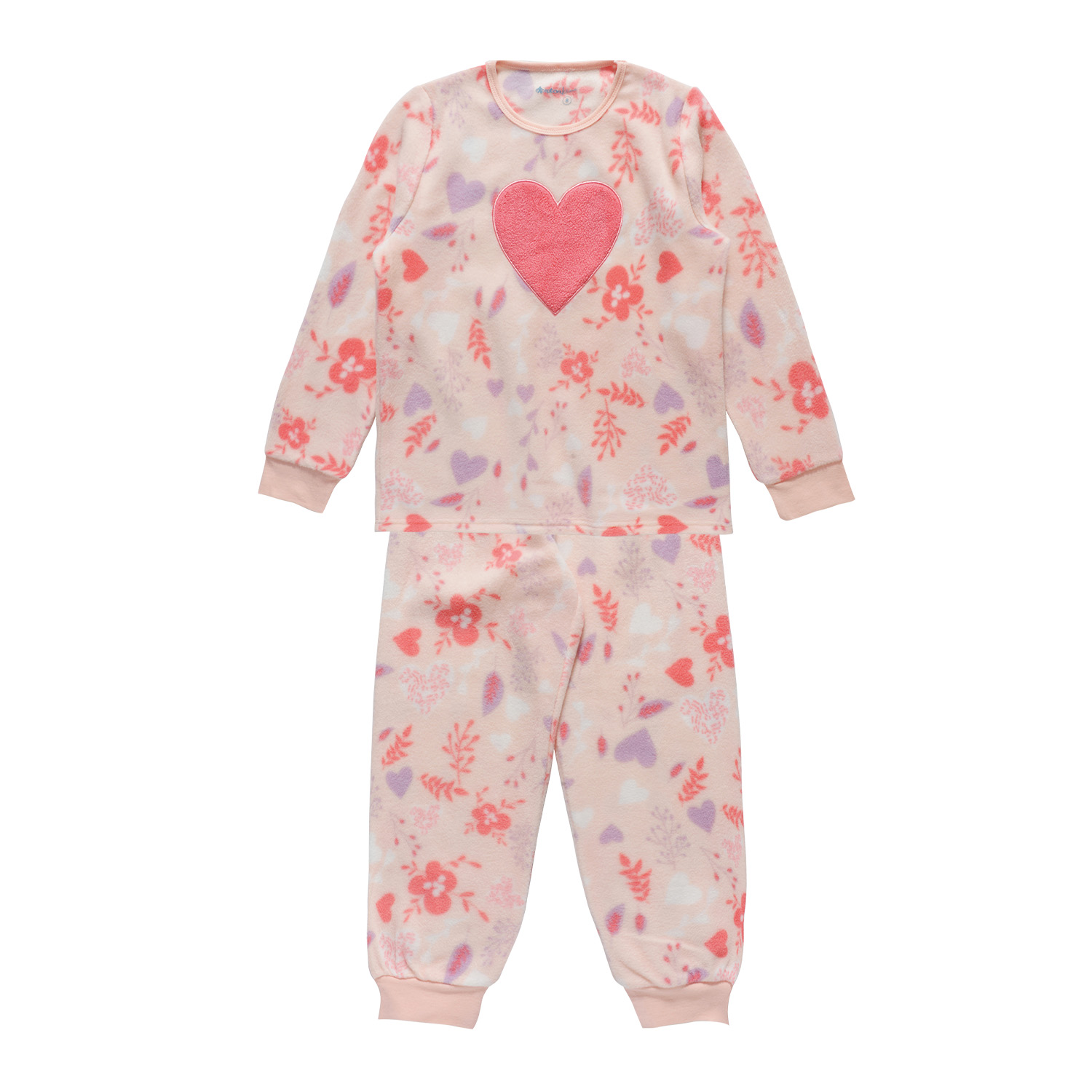 PIJAMA POLAR NIÑA MANGA LARGA CON ESTAMPADO - 2