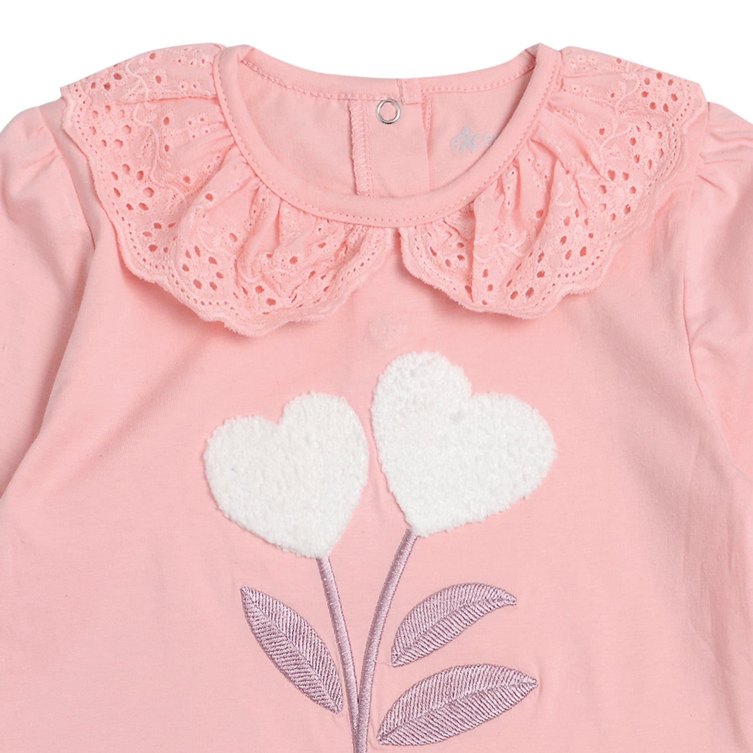 POLERA MANGA LARGA BEBÉ NIÑA CON BROCHES - 2