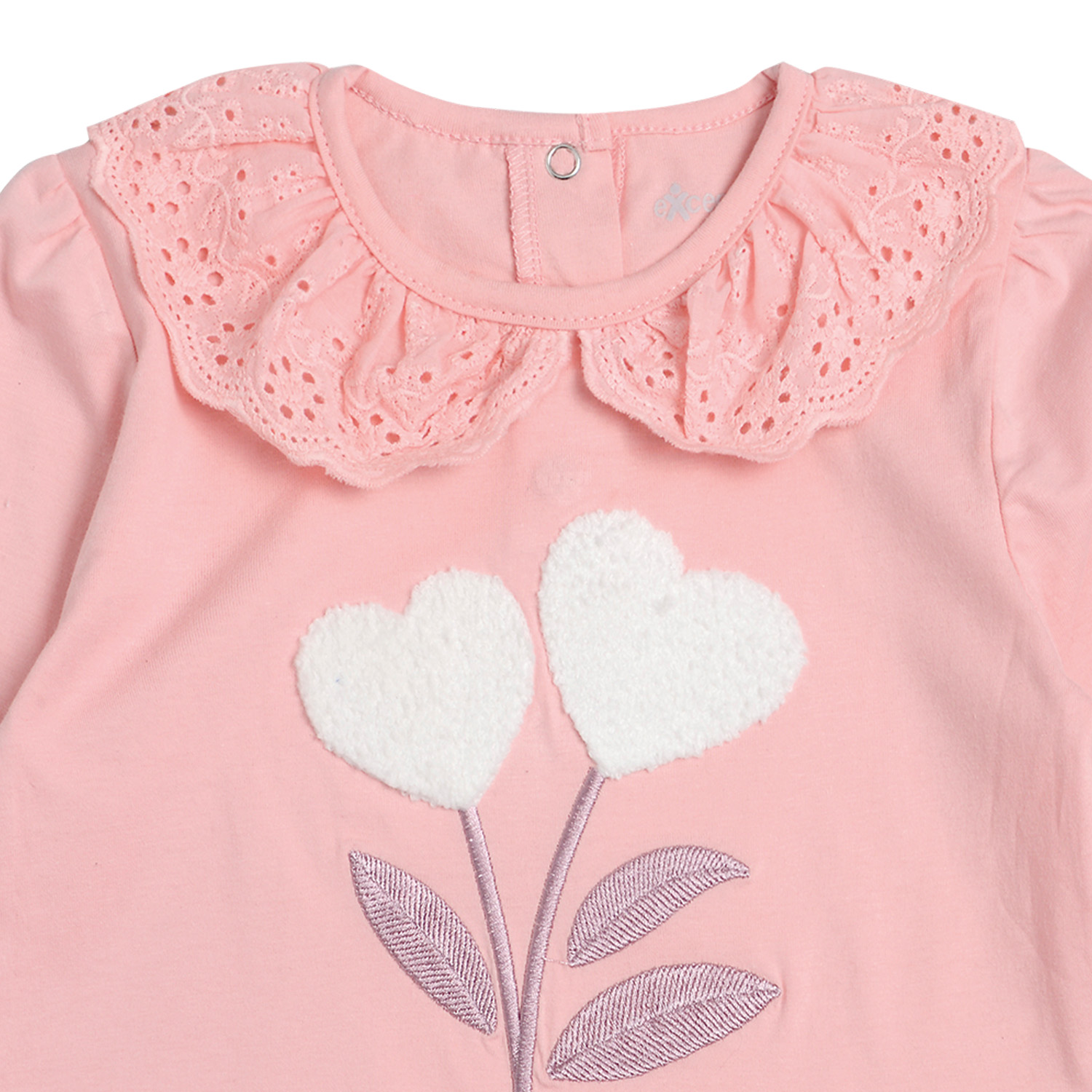 POLERA MANGA LARGA BEBÉ NIÑA CON BROCHES - 2
