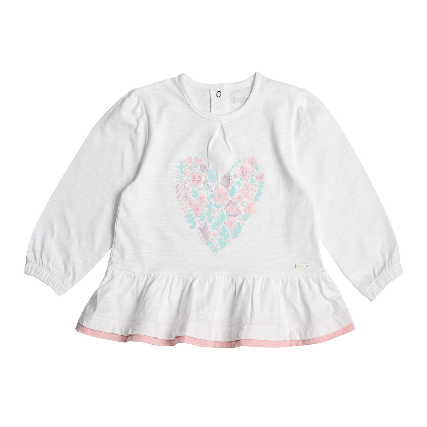 POLERA MANGA LARGA BEBÉ NIÑA CON ESTAMPADO - 1