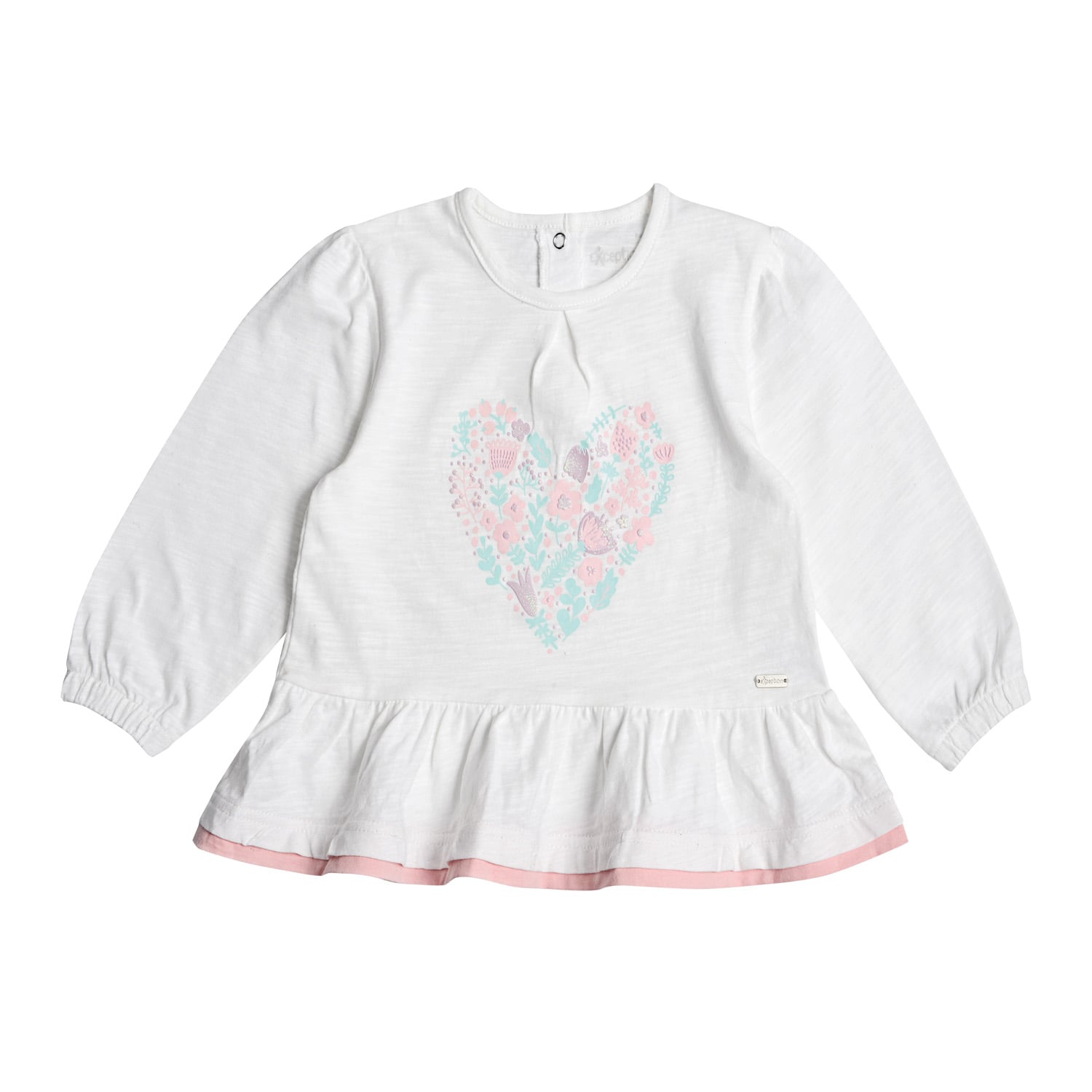 POLERA MANGA LARGA BEBÉ NIÑA CON ESTAMPADO - 1