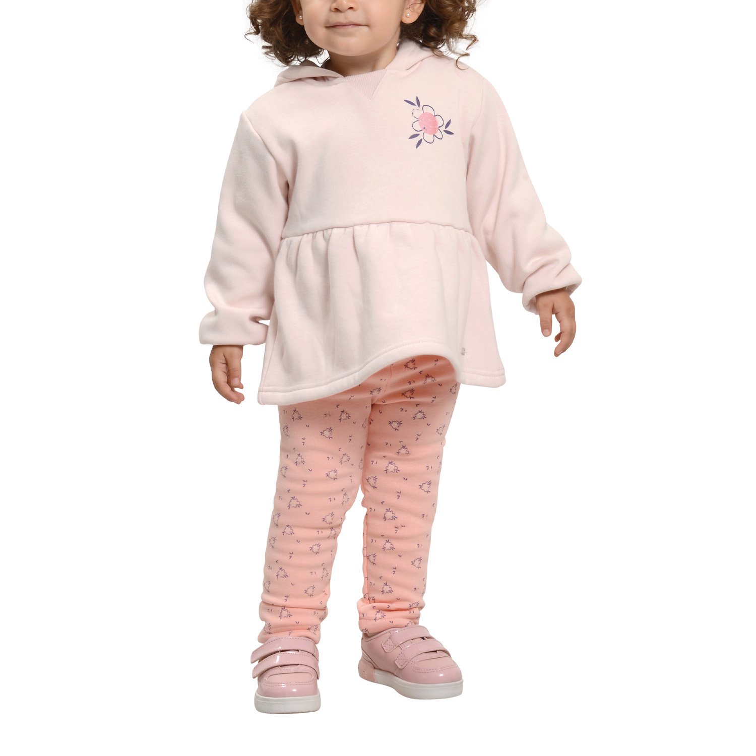 CONJUNTO POLERÓN Y CALZA INTERIOR PELUDO BEBÉ NIÑA - 1