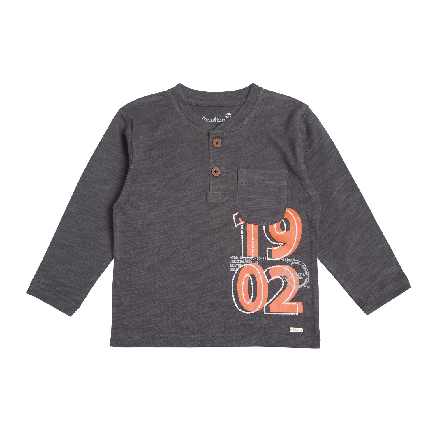 POLERA MANGA LARGA BEBÉ NIÑO CON BOTONES - 2