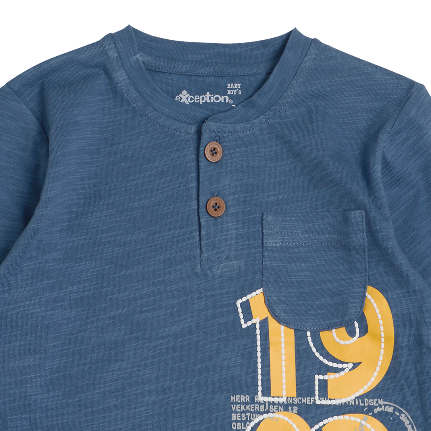 POLERA MANGA LARGA BEBÉ NIÑO CON BOTONES - 2