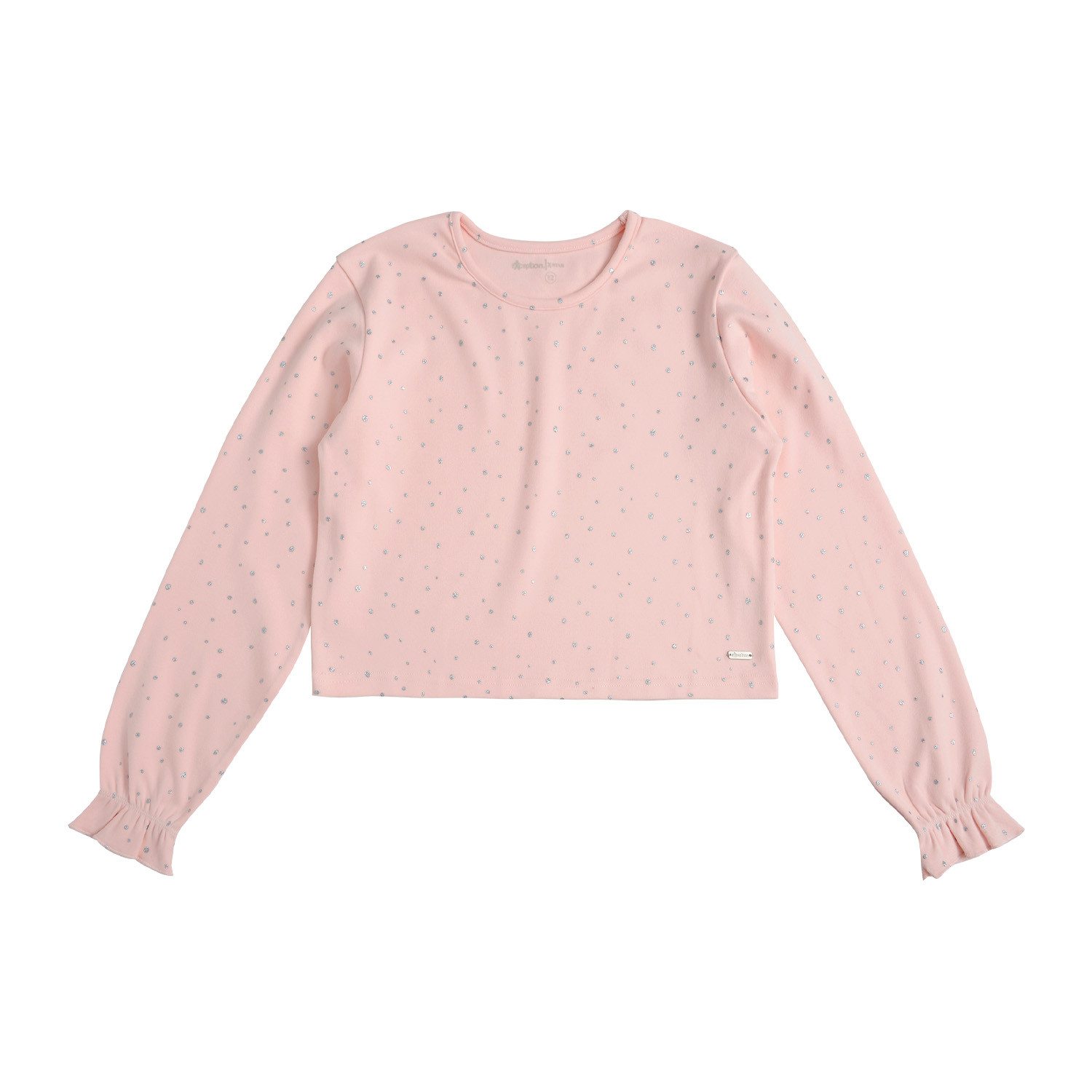 POLERA MANGA AFRANELADA LARGA NIÑA CON ESTAMPADO - 1
