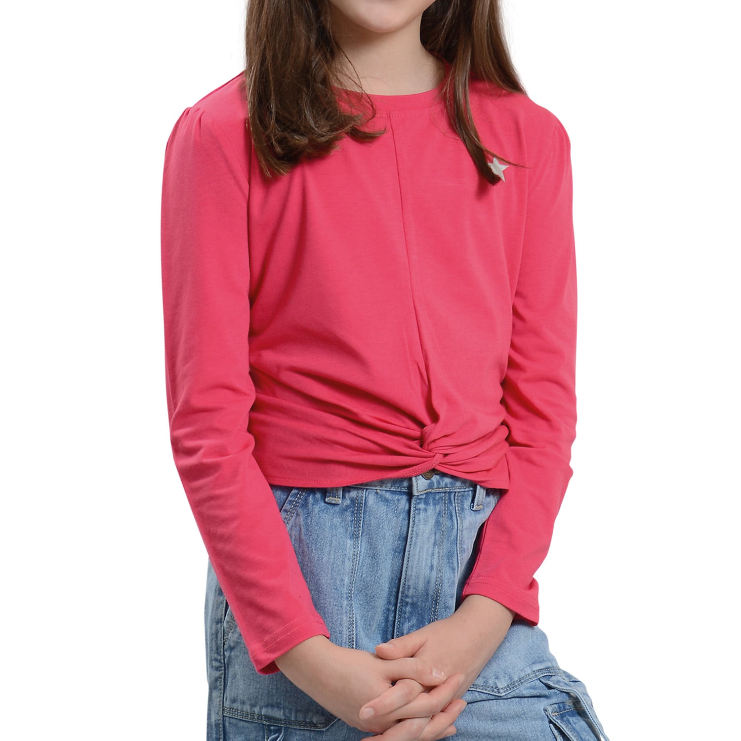 POLERA MANGA LARGA NIÑA CON ESTAMPADO - 1