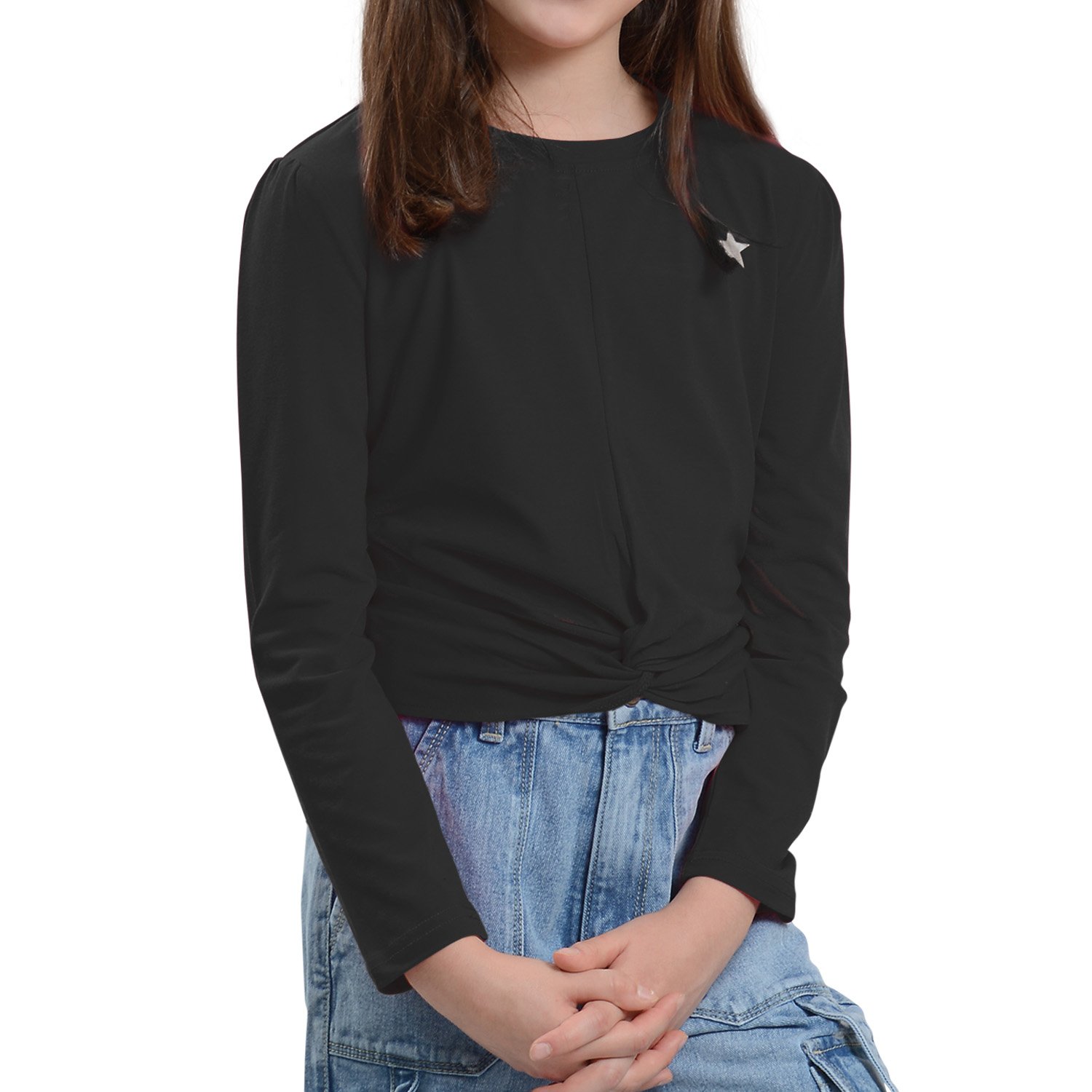 POLERA MANGA LARGA NIÑA CON ESTAMPADO - 1