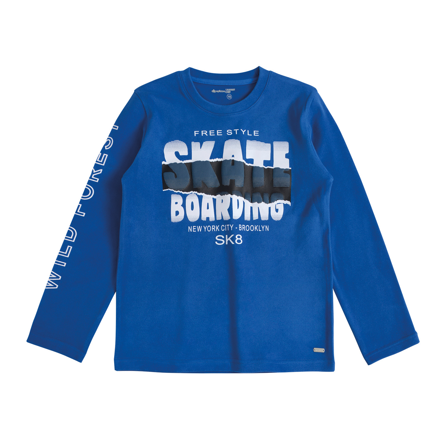 POLERA MANGA AFRANELADA LARGA NIÑO CON ESTAMPADO - 2