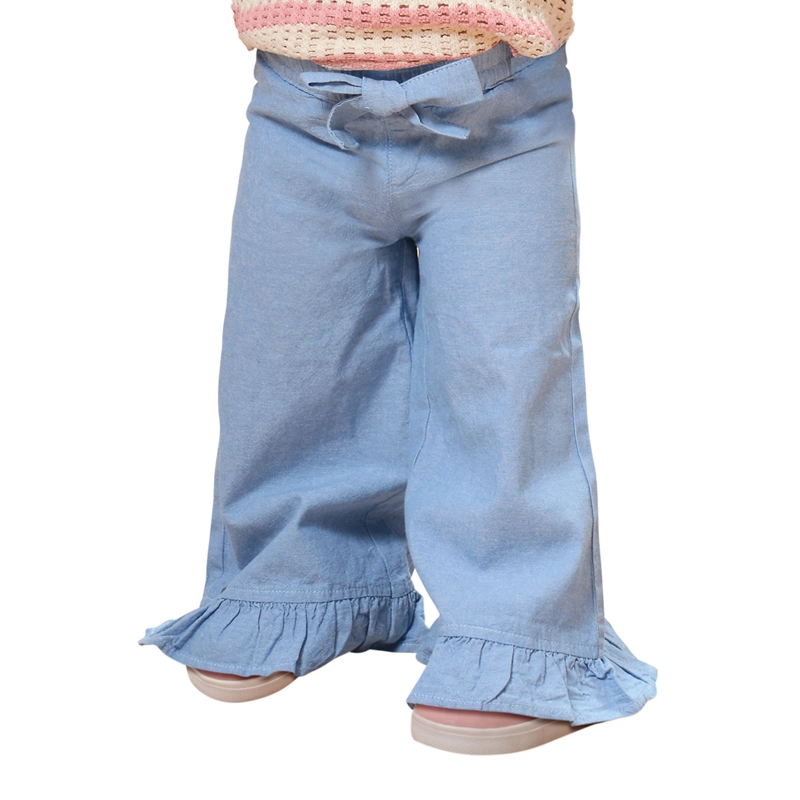 PANTALON MEZCLILLA LIVIANA PALAZZO BEBE  NIÑA - 1