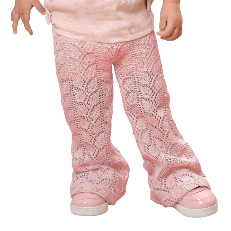 CALZA FLARE TEJIDA BEBE  NIÑA - 1