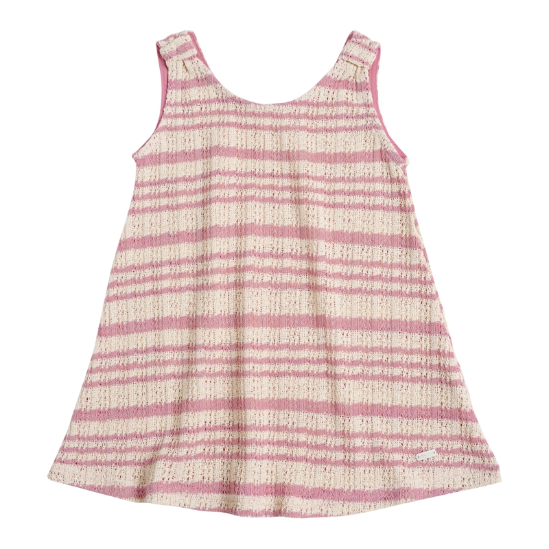 VESTIDO TEJIDO BEBE  NIÑA CON RAYAS - 1
