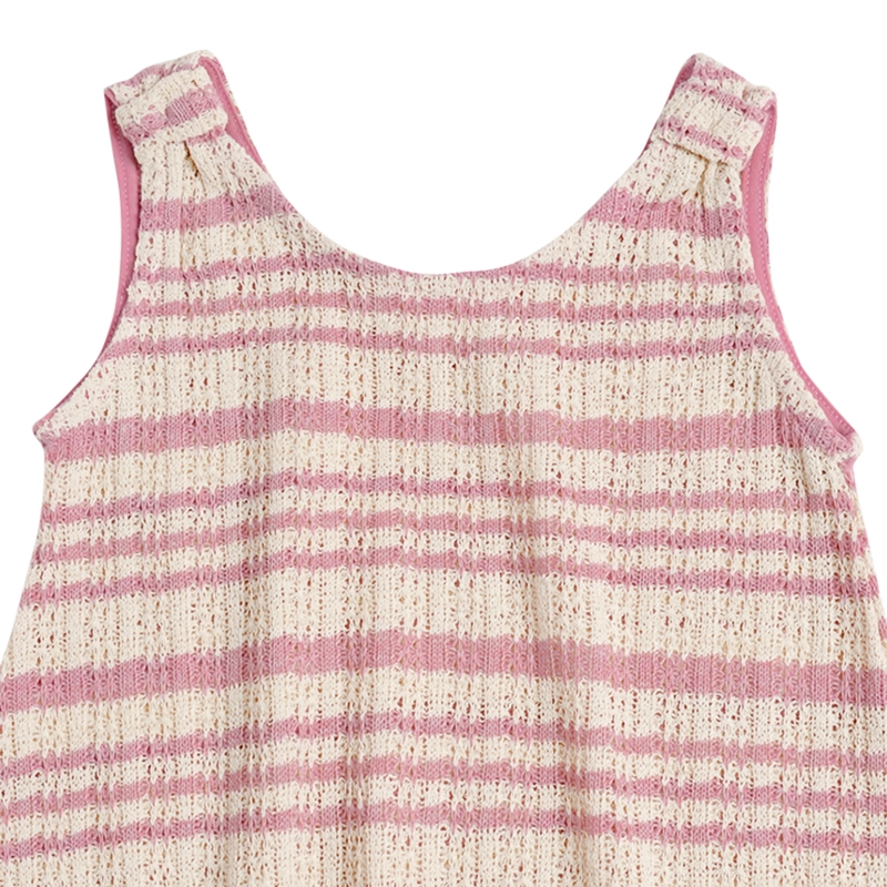 VESTIDO TEJIDO BEBE  NIÑA CON RAYAS - 2