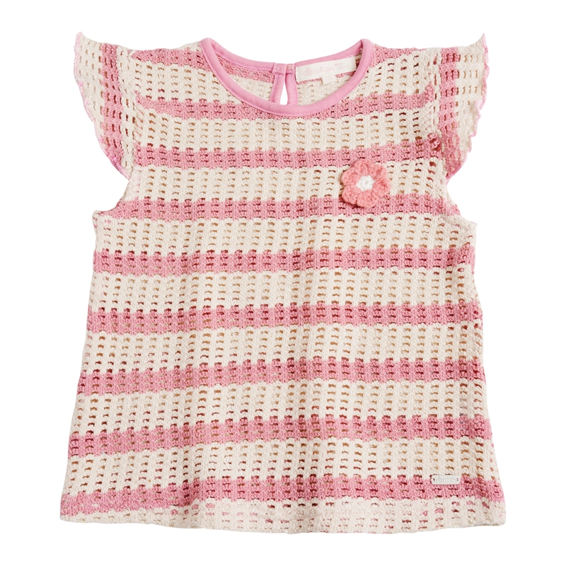 POLERA BEBE  NIÑA TEJIDA RAYAS - 2