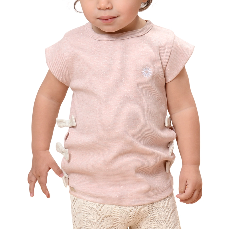 POLERA BEBE  NIÑA CON BORDADO Y APLICACION - 1