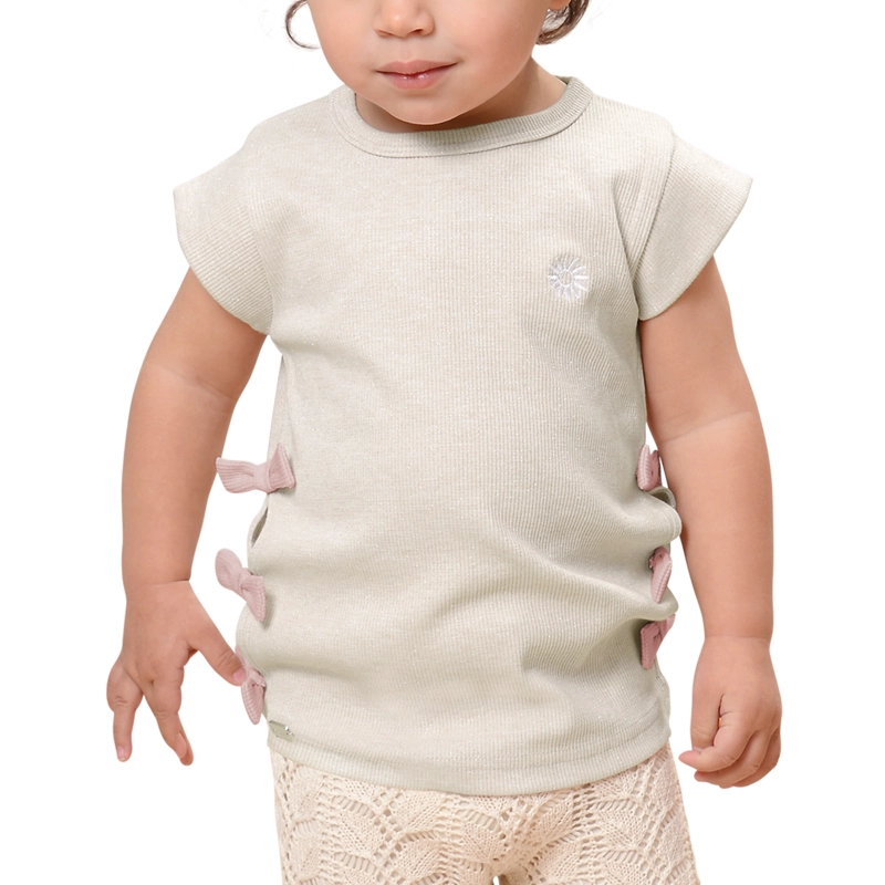 POLERA BEBE  NIÑA CON BORDADO Y APLICACION - 1