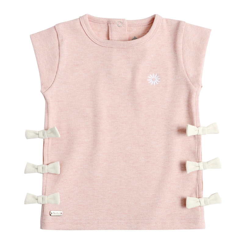 POLERA BEBE  NIÑA CON BORDADO Y APLICACION - 2