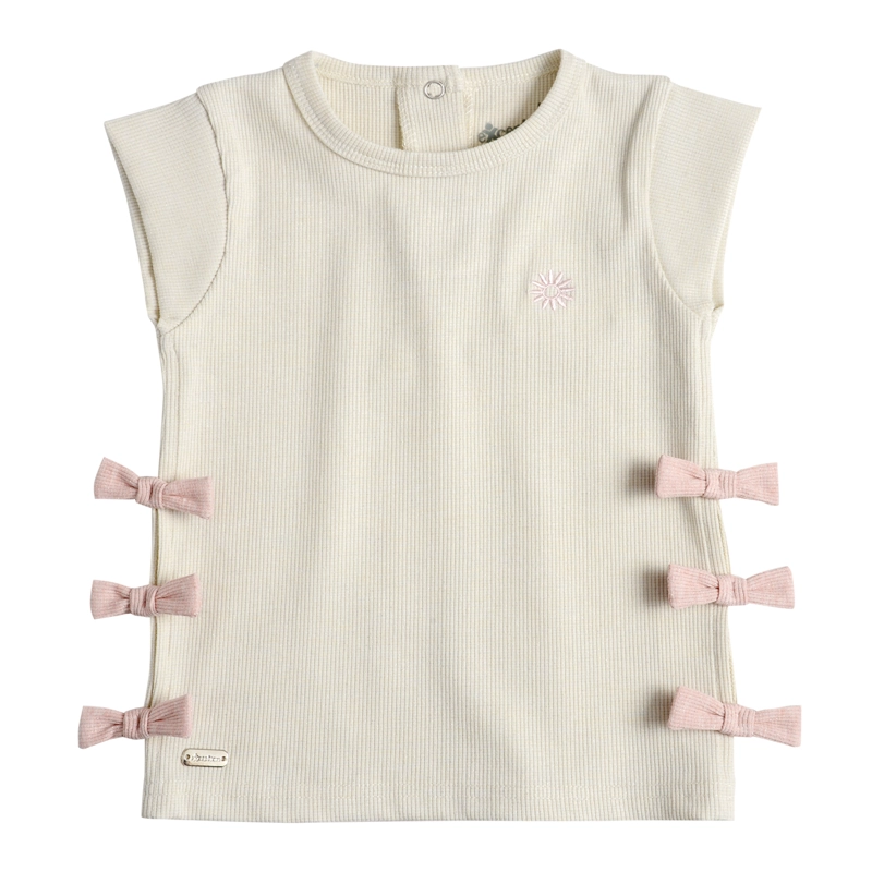 POLERA BEBE  NIÑA CON BORDADO Y APLICACION - 2