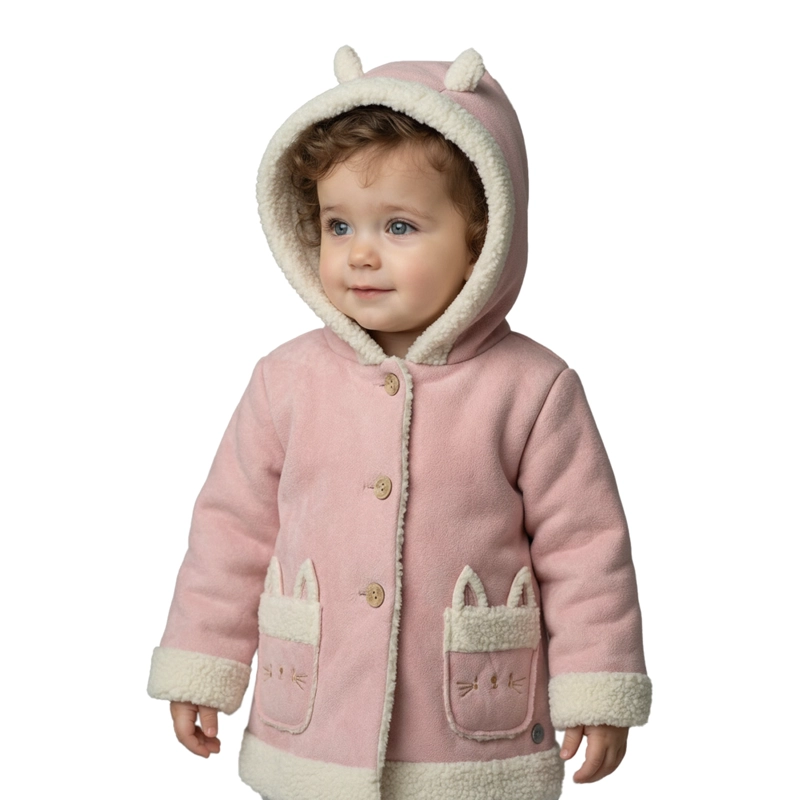 CHAQUETA TIPO GAMUZA INTERIOR CHIPORRO BEBE  NINA