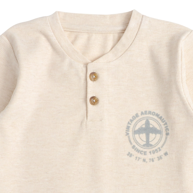POLERA MANGA LARGA AFRANELADA BEBE  NIÑO AVION - 3
