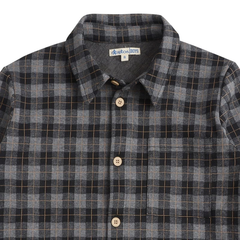 CAMISA MANGA LARGA NIÑO CUADRILLE - 2