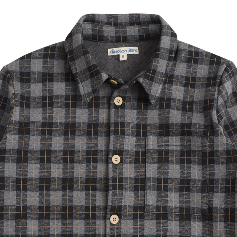 CAMISA MANGA LARGA NIÑO CUADRILLE - 2