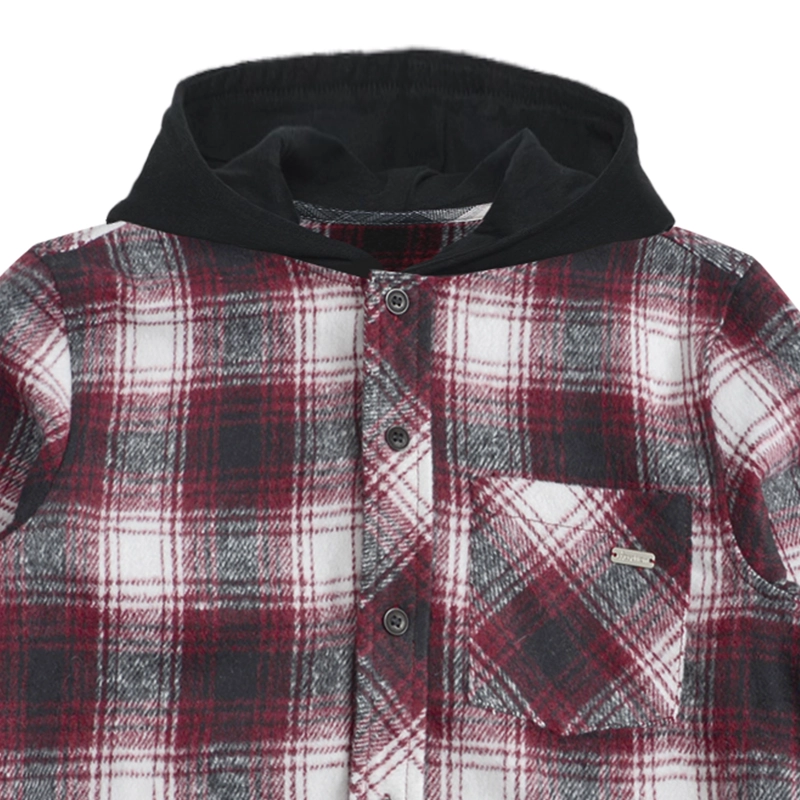CAMISA MANGA LARGA AFRANELADA NIÑO A CUADROS - 3